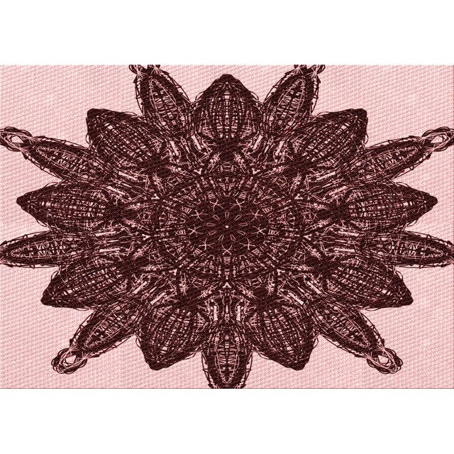 Ahgly Company Machine Washable Indoor Rectangle Transitional Flamingo Pink Area Rugs, 2' x 3'