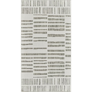 Rug Branch Maise Abstract Indoor Outdoor Area Rug, Cream Beige, Modern - Entryway, Hallway, Bathroom, and Kitchen