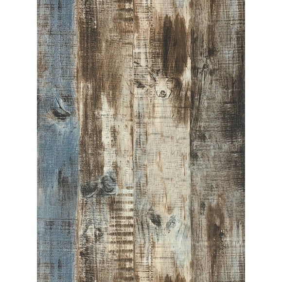 qianglive Gery Wood Wallpaper 17.8" X 200" Peel and Stick Wallpaper Self Adhesive Removable Distressed Wood Wallpaper Reclaimed Faux Plank Home Decoration Film Shelf Vinyl