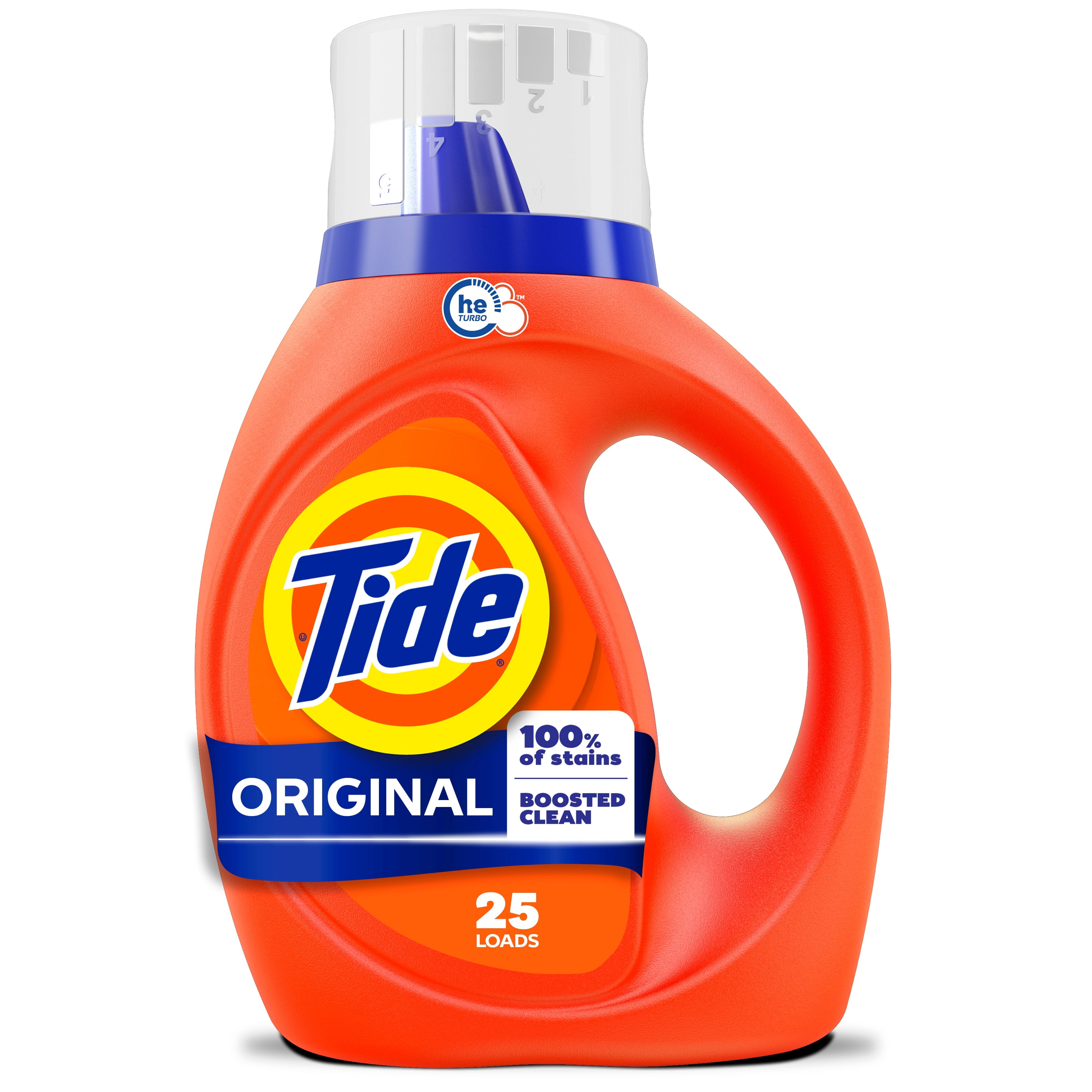 Tide Boosted Liquid Laundry Detergent, Original Scent, 25 Loads