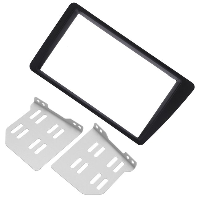 Stereo Fascia Trim, Sturdy Frame ABS Material Reliability Black Long Service Life For Replacement For LHD 2001-2005