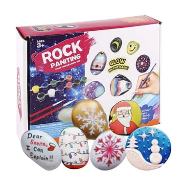 kjfeif Rock Painting Kit Un Leash Creativity Ch Ristmas Gift Present Best Ch Ristmas Gift for Children Parent Child Interaction Birthday Gifts for 3 4 5 6 7 8-12 Year Old Boys Girls