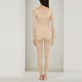 thumbnail image 4 of Ensemble Haut et Bas de sous-Vêtements Thermiques Longs et Fins à Col Ras du Cou pour Femmes, 4 of 6