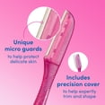 thumbnail image 2 of Schick Hydro Silk Touch-Up Exfoliating Eyebrow Razor & Precision Trimmer, 2 of 17