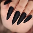 thumbnail image 4 of Long Stiletto sur Ongles Couverture Complète Ongles en Acrylique Bout Pointu Design de Manucure de Salon pour Femmes Filles Extension, 4 of 6