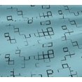 thumbnail image 5 of oneOone Cotton Jersey Aqua Blue Fabric Geometric Fabric For Sewing Printed Craft Fabric By The Yard 58 Inch Wide, 5 of 5