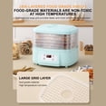 thumbnail image 4 of EGNMCR Dryer Machine For Home For Candy Snacks Airflow Food Dehydrator Machine With 6 Trays Trays Jerky Dryer With Digital Adjustable Timer Temperature Air drying machine, 4 of 9