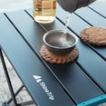 thumbnail image 4 of Compact Aluminum Alloy Folding Table for Camping & Picnics - Black Small Size with Anti-Slip Base, Lightweight Design, Easy Setup & Carry Bag Included, Stable Outdoor Portable Tabletop Solution, 4 of 6
