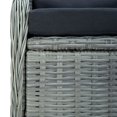 thumbnail image 5 of vidaXL 5 Piece Garden Dining Set Light Grey Poly Rattan, 5 of 5