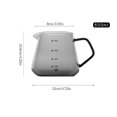 thumbnail image 1 of Glass Coffee Server 600ml Iced Mug Press Cold Brew Tea Water Beverage Pour Over Dripper with Scale Household Office Bar Pot Kitchen Drinkware, 1 of 9