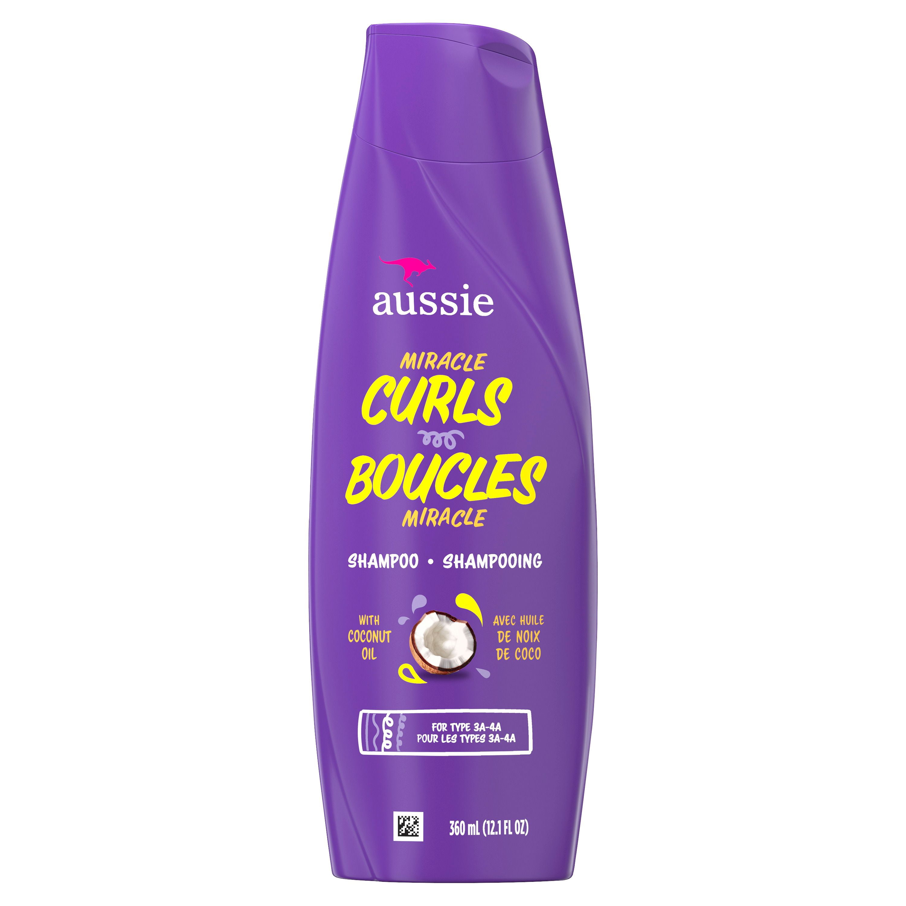 Aussie Miracle Curls with Coconut & Jojoba Oil, Paraben Free Shampoo