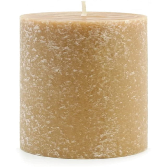 Root Candles Unscented Timberline Pillar Candle , 3 x 3-Inches , Beeswax