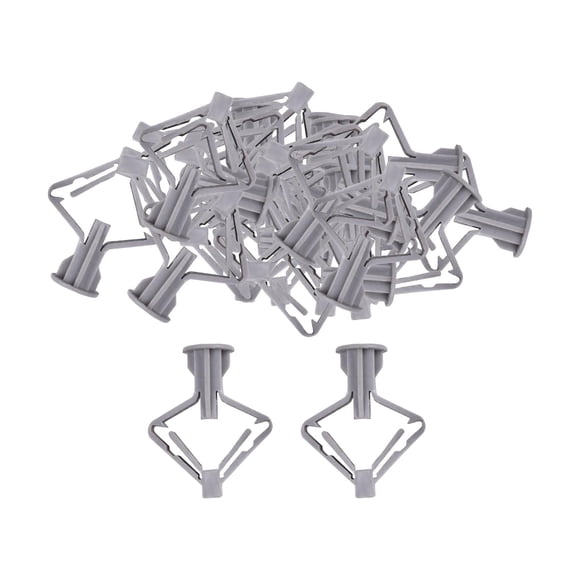 GUOOL 100 Pieces Plasterboard Plugs Screws Hardware Hollow Drywall Cavity Wall Fixings Gray
