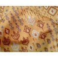 thumbnail image 4 of oneOone Silk Tabby Fabric Block & Geometric Ikat Print Fabric By The Yard 42 Inch Wide, 4 of 4