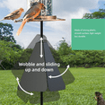 thumbnail image 2 of Squirrel Proof Bird Feeder Baffle Guard Squirrel Flapper Bird Feeder with Anti-Theft Rotation Hanging Bird Feeder Combo, 2 of 5