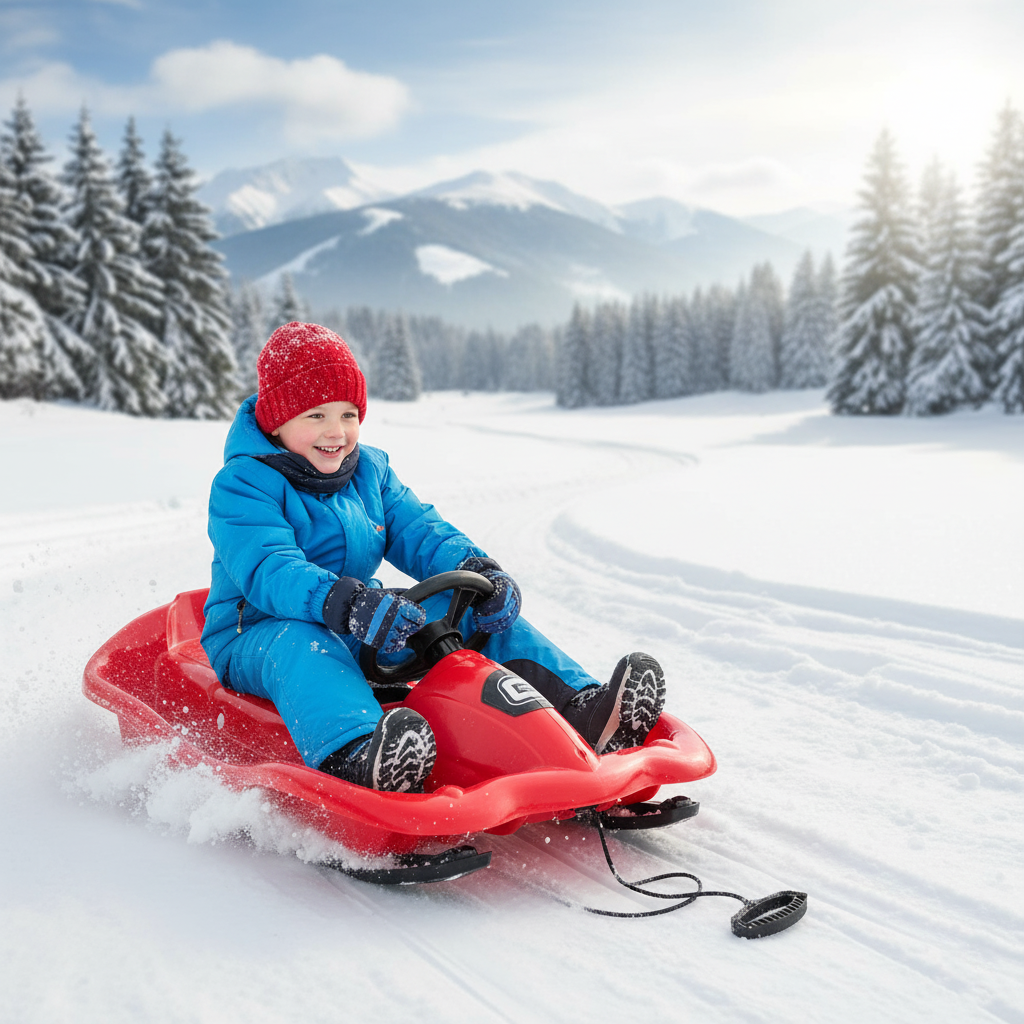 Conquest Speedster Steerable Snow Sled