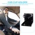 thumbnail image 3 of 1 Set Black Square Abs Car Cup Holder for Driving 10.5X10X9CM, 3 of 9