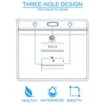 thumbnail image 3 of 20 Pcs Plastic ID Card Holder Clear Plastic Horizontal Badge Holder, Waterproof Name Tags Badge Holders, 3 of 5