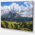 thumbnail image 2 of Sassolungo Mountain Panorama - Landscape Canvas Art Print, 2 of 4