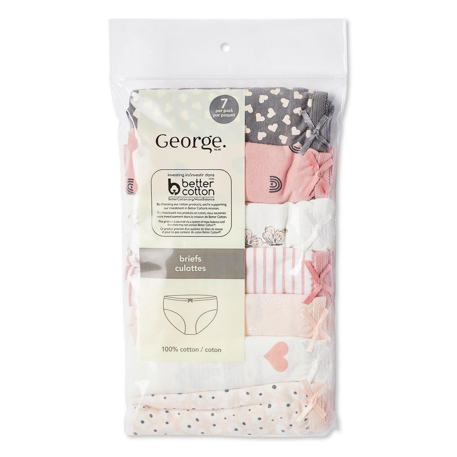 George Girls' Brief 7-Pack