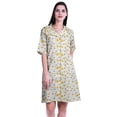 thumbnail image 1 of Moomaya Chemises Grande Taille pour Femmes Chemises Imprimées à Boutons Robe d'Été-S-TTG, 1 of 1
