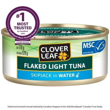 Thon pâle émietté CLOVER LEAF®, Listao dans l’eau