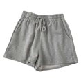 thumbnail image 1 of Timegard Shorts for Women Elastic Waisted Drawstring Athletic Sweatshorts Running Shorts with Pockets, 1 of 5