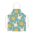 thumbnail image 2 of Vaidha Easter Home Printing Linen Imitation Apron Kitchen Fouling Multi Functional Apron, 2 of 3