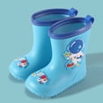 thumbnail image 5 of Gyexs Rain Boots for Toddlers Waterproof Handles Easy on Rubber Lightweight Rainboot Waterproof Handles Easy on Rubber Lightweight Rainboot Blue, 2-2.5 Years, 5 of 5
