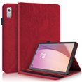 thumbnail image 1 of Tree of Life Embossed Case for Lenovo Tab m9 Stand, Card Slots, Stylus Loop Red, 1 of 5