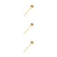 thumbnail image 1 of Ruiboury Exquisite Stainless Steel Mixing Spoon For Tea Essential For Tea Lovers Essential For Tea Drinking Stainless Steel Spoon dog paw gold 1 3Set, 1 of 6