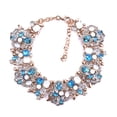 thumbnail image 1 of fastboy Style de Collier Bavoir Strass avec Strass Mousseux Premium Alliage et Strass Cristal Bleu, 1 of 6