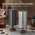thumbnail image 4 of HB-987 Portable Electric Coffee Grinder with Ceramic Grinding Core, BottomAdjustable Coarseness, 1-5s Auto Stop, Type-C Charging, LED Display Touch Screen, 110ml Powder Bin, 25g Max Grinding, 4 of 6