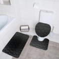 thumbnail image 4 of Binwennn Floor Mat for Kitchen Area Corner Rugs Bathroom 3 Piece Rock Memory Foam Bathroom Mat Set Flannel Embossed Rug Mat Toilet Lid Cover 19, 4 of 4