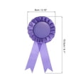 thumbnail image 2 of Unique Bargains Ruban de Récompense Vierge, Ruban de Rosette Ruban de Reconnaissance de Prix Honorable, Violet, Lot de 12, 2 of 5