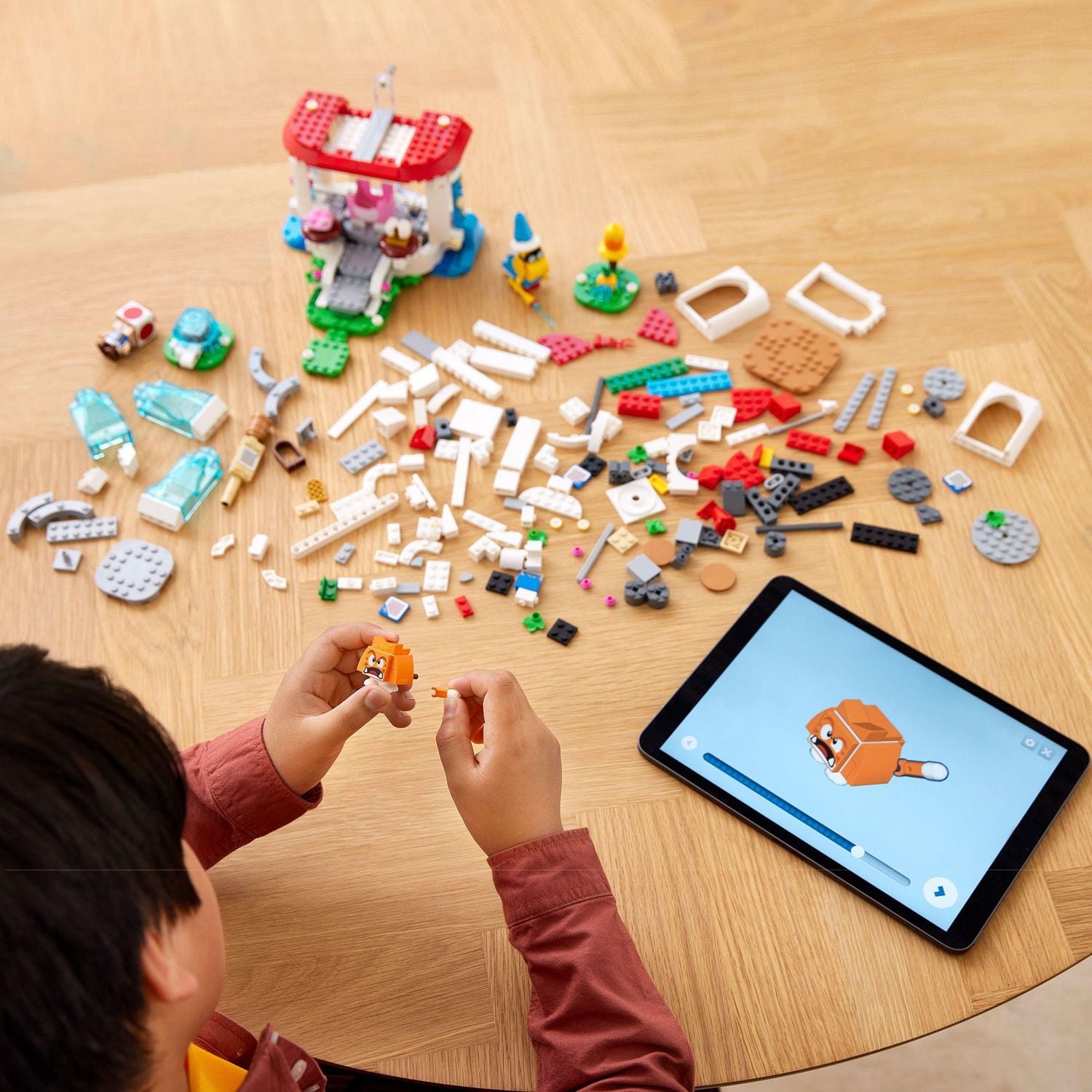 LEGO Super Mario Ensemble d'extension Le costume de Peach chat et la tour gelée 71407 Ensemble de construction (494 pièces)