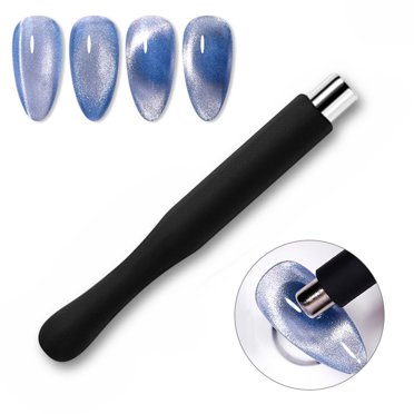 Herunwer Outil Aimant pour Ongles Vernis Magnétique pour Bâton Aimant Oeil de Chat Baguette Magnétique Super Puissante Art des Ongles 3D Bricolage pour Effet Oeil de Chat Ma
