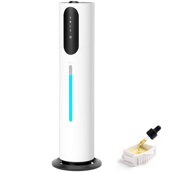 7.5L/2 Gal Large Room Humidifier, Ultra Quiet for Bedroom, 25H Runtime, 600 Sq Ft Coverage, 3-Speed, Built-in Filter, Aroma Diffuser Box, Auto Shut-Off, Sleep Mode, Ideal for Home, Office, Plants