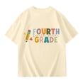 thumbnail image 3 of UANWENN T-Shirt Décontracté à Manches Courtes pour Filles Col Rond Imprimé Graphique Coupe Ample Tee pour Usage Quotidien École Activités Extérieures Printemps Été Automne Vêtements Petite Fille 4t T-Shirt pour Filles Jeunesse Filles Athlétique, 3 of 4
