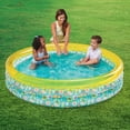 thumbnail image 2 of Bluescape Green Tropical 3-Ring Inflatable Swimming Pool for Kids, Round, Age 2 & up, Unisex, 2 of 7
