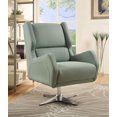 thumbnail image 1 of ACME Eudora II Accent Chair in Gray Stone Leather Gel, 1 of 3