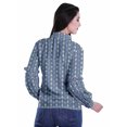 thumbnail image 4 of Moomaya Chemises Boutonnées à Imprimé pour Femmes Col en Georgette Mousse Haut Tenue Décontractée, 4 of 5