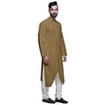 thumbnail image 3 of Atasi Cotton Long Kurta For Men Designer Clothing Button Down Solid Ethnic Kurtas, 3 of 4