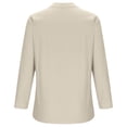 thumbnail image 5 of RKSTN Womens Tops Cotton and Linen V-Neck Long Sleeve Three Buttons Plus Size Tops Loose Fit Solid Color Basic Breathable Summer Tops Blouses, 5 of 5