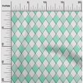 thumbnail image 2 of oneOone Polyester Spandex Sea Green Fabric Argyle Sewing Craft Projects Fabric Prints By Yard 56 Inch Wide, 2 of 4