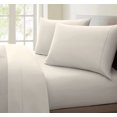 thumbnail image 1 of Oxford Collection 600 Thread Count Deep Pocket Egyptian Quality Cotton Solid Sheet Set (Queen, Ivory), 1 of 1