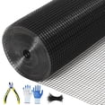 thumbnail image 1 of Durable Galvanized Hardware Cloth – Welded Wire Mesh Roll, Black, Multiple Mesh Sizes, 16/23 Gauge – Sturdy Garden & Farm Fence, Poultry and Livestock Protection, Tree Guard, Animal Barrier, 1 of 7
