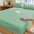 thumbnail image 1 of Double Bed Fitted Sheet with Deep Pocket Non-Slip Mattress Protector All-Inclusive Cover Stays in Place Ultra Soft Polyester Fabric for Comfortable Sleep Fits Mattress Up to 15 Inches, 1 of 7