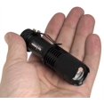 thumbnail image 2 of Lampe de Poche Tactique Noire Mini à DEL à Pile AA Simple 300 Lumens Lumière de Survie pour Camping, 2 of 4