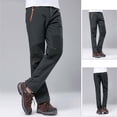 thumbnail image 1 of Men‘s Insulated Bib Overalls Solid Color Pocket Trousers Waterproof Snow Pants, 1 of 7